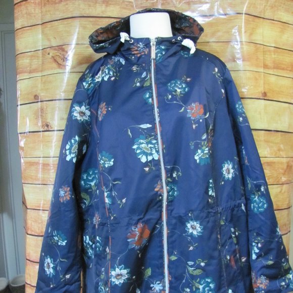 DENNIS BASSO LADIES Printed Water-Resistant Zip-Fr